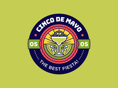 Cinco de Mayo Badge 5 badge badge design cinco de mayo fiesta illustration lime marg margarita