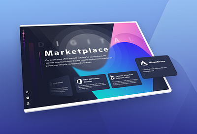 Digital Marketplace cloud saas ui ux web webdesign