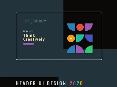 Think Creatively app business design fashion header design homepage landing page typography ui uiuxdesign