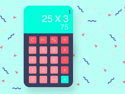 UI Challenge #4 app ui calculator daily ui daily ui 004 dailyui dailyui004 design challenge mobile mobile app mobile app design mobile design mobile ui