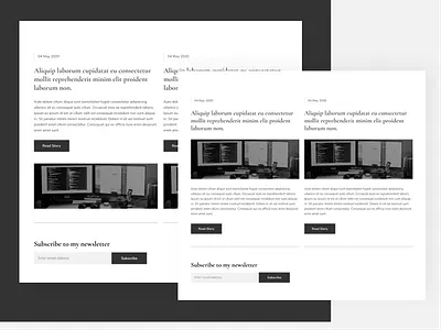 Personal Blog Layout blog blog design