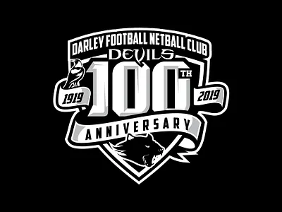 Darley Football Netball Club logodesign logos mascot logo netball logo sports logo
