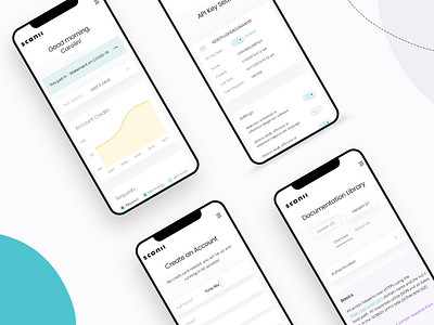 Mobile UI chart dashboard mobile ui settings signup ui ux