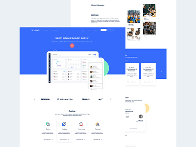 Kolay Website human resources illustration landing page mobile saas startup ui ux web website