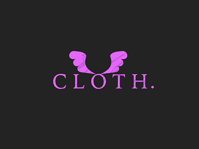 DailyLogo #28 - Clothing Brand brand cloth dailylogo dailylogochallenge fashion logo simple wings