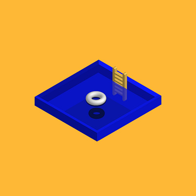 Summer Pool | Isometric Vector Illustration art design illustration illustrator isometric isometric art isometric design isometric illustration isometry minimal pool pool illustration summer vector vectorart