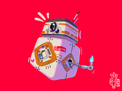 bb8 quadrado 2020 arte brasil desenho ilustration ilustração maythe4thbewithyou photoshop starwars