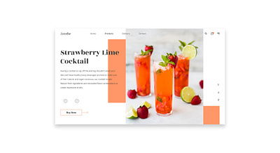 Strawberry Lime cocktail by Juicebar UI design fresh juice fruits juice juice bar juices ui ui ux ui design ui designer ui designers ui designs uidesign uidesigns uiux ux web web design website website concept website design