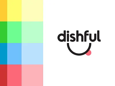 Dishful branding logo smile