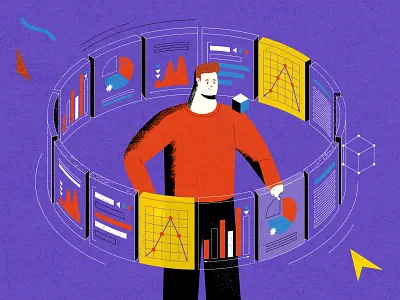 Virtual reality marketing diagram graphic illustraion man marketing reality texture virtual virtual reality