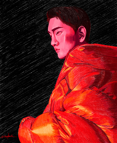 Kim Kibum illustration portrait