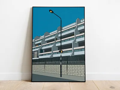 Brutalist Architecture architecture brutalist colours design graphic design graphicdesign illustration print