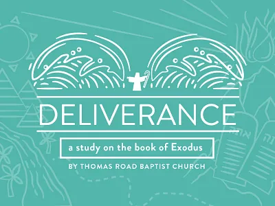 Exodus Study for YouVersion adobe illustrator bible church illustration moses red sea sermon graphic sermon series