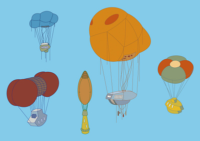 Air balloon air balloon fly illustration travel travelers vector