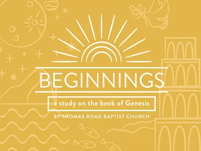 Genesis YouVersion Cover babel bible books creation design genesis illustration illustrator sermon graphic sermon series yellow