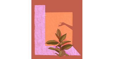 sunrise abstract beauty colorful digital art digital drawing digital illustration digital painting dreamy freelance designer freelance illustrator illustration ipadproart light and shadow negativespace plant plant illustration procreate sunlight foundation sunrise whimsical