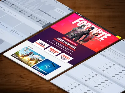 Fortnite Esports Website ui ux web