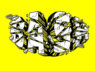 Bend Boulder Bash bouldering branding climbing design illustration tshirtdesign vector