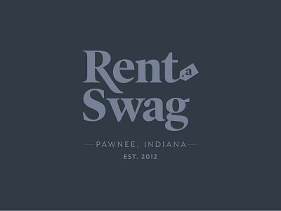 Rent-A-Swag branding concept logo logotype parks and rec