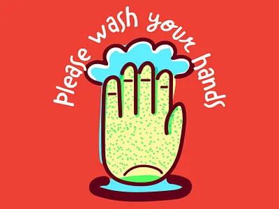 Please Wash design health illustration vector