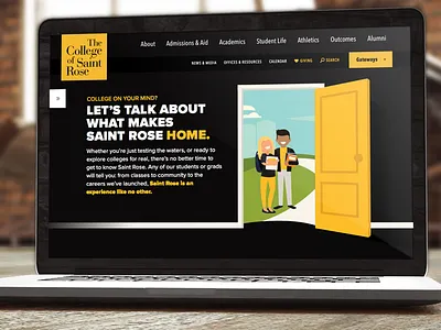 The College of Saint Rose admissions bartleyndick college collegemarketing enrollmentmanagement illustration marketing marketingdirector nycbrandingagency strose ux webdesign webdevelopment