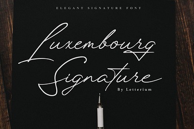 Luxembourg Signature branding consultant elegant font fashion font gentleman font handwriting handwritten handwrittern font handwrittern font luxury font script signature signature font watermark