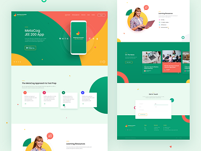 MetaCog JEE Education App - Web Design design landing landingpage learning learning app learning platform online learning rezfelix theme design theme for wordpress themeforest ui ux web web design webdesign webdesigns website website design wordpress