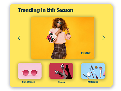 DailyUI 069 - Trending 069 branding clothes colours daily 100 challenge dailyui dailyuichallenge fashion app makeup outfits photography shoes sunglasses trending trending design trending ui ui design ux design web design website