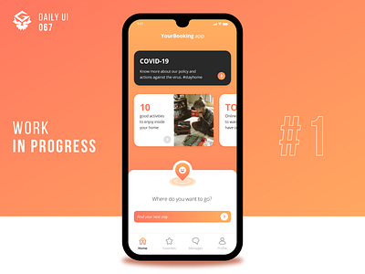 Hotel Booking | #dailyui 067 app booking dailyui design home hotel hotel booking interface mobile ui ux