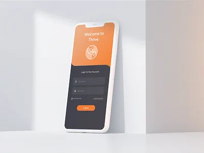 Thrive App Mockup app design hackathon mobile ui ux