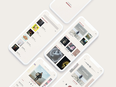 boombay - music app app design flat iphone x minimal ui ux xd design