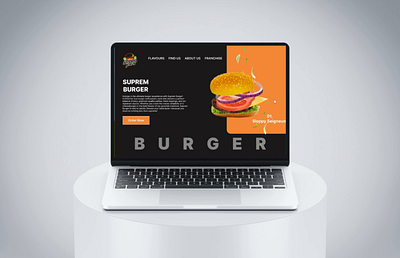 Burger Landing Page animation branding burger design figma landing page ui uiux user experience user interface ux web design