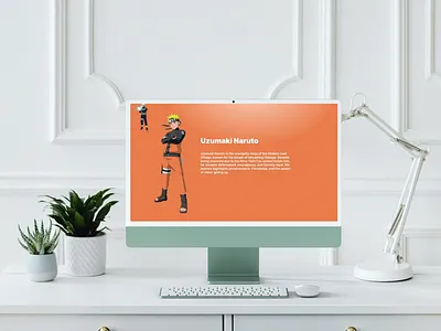 Naruto Animation Landing Page Website animation branding design figma landing page naruto ui uiux user experience user interface ux web design