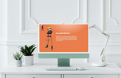 Naruto Animation Landing Page Website animation branding design figma landing page naruto ui uiux user experience user interface ux web design