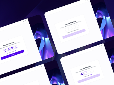 Dashboard One-Time Code (OTP) Variants (Responsive) authentication b2b dashboard dashboard dashboard login dashboard verification login one time code otp otp verification responsive security ui sign in two factor authentication verification