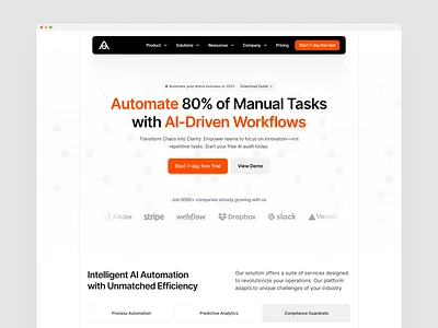 AI Workflow Automation website design ai ai automation ai design ai designer ai saas ai web design ai website ai workflow b2b saas b2b website landing page saas ai saas design saas designer saas landing page saas website web design webflow webflow designer webflow developer