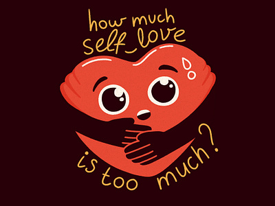 Love yourself first 🫶🏻 art character colorful drawing eyes handdrawn hands heart hug illo love lovely procreate self love sweat valentine valentines valentinesday vector