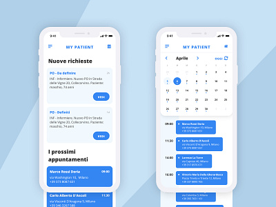 My Patient app - mobile app design medical app