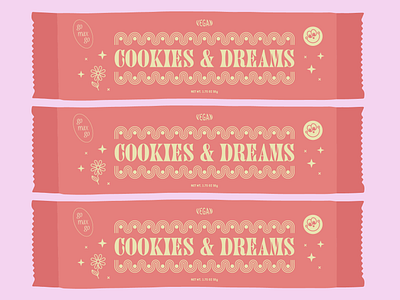 cookies and dreams 70s branding bsds bsds thunderdome bsdsthunderdome candy bar chocolate cookies design dreams flower go max go packaging patterns seventies stars thunderdome challenge typography