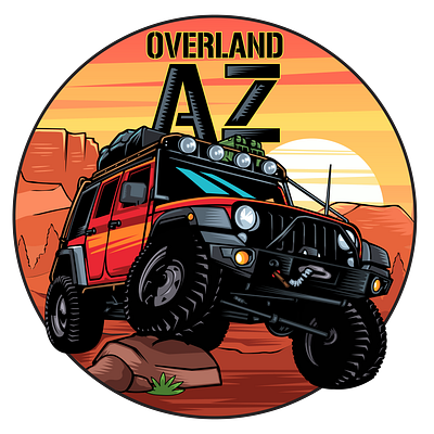 Overland AZ car design design illustration jeep vector vehicle design