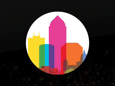 I Love Des Moines Automobile Sticker design illustration sticker