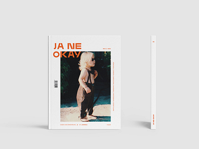 ja ne okay - magazine cover coverdesign design editorial independent layout layoutdesign magazine minimal typography