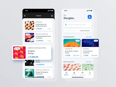 Course App 2020 trend app app design clean app design colors coursera education app edx ios app iphone app learning platform mobile design online education app study app udemy ui ui design ux ux design