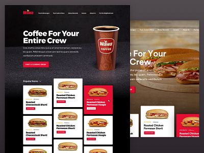 Style Exploration - Current State Refresh art direction catering design desktop food homepage mobile ordering responsive ui ui design web design