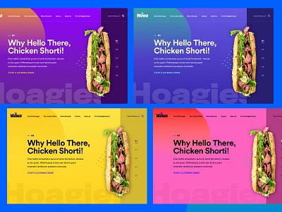 Style Exploration III art direction convenience store design design system desktop flexible layouts food home page homepage mobile responsive ui ui design web design