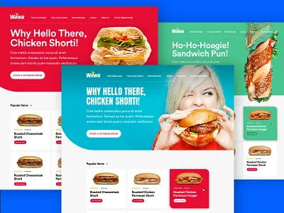 Style Exploration - Type & Image II art direction design design system desktop flexible layouts food homepage responsive ui ui design web design