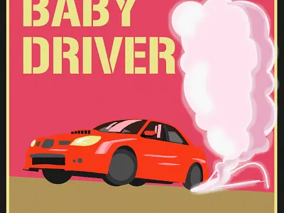 Baby Driver Illustration babydriver car design film illustration movie vectorart