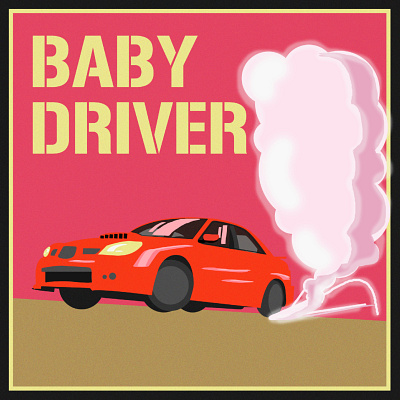 Baby Driver Illustration babydriver car design film illustration movie vectorart