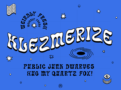 Klezmerize Font font design fresh gigposter klezmer stars typography wormhole