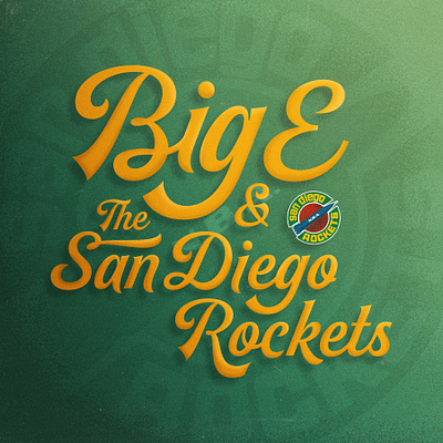 Big E & The San Diego Rockets - Personal Project basketball big e branding design elvin hayes grain houston rockets illustration logo retro san diego rockets shading typography vector vintage